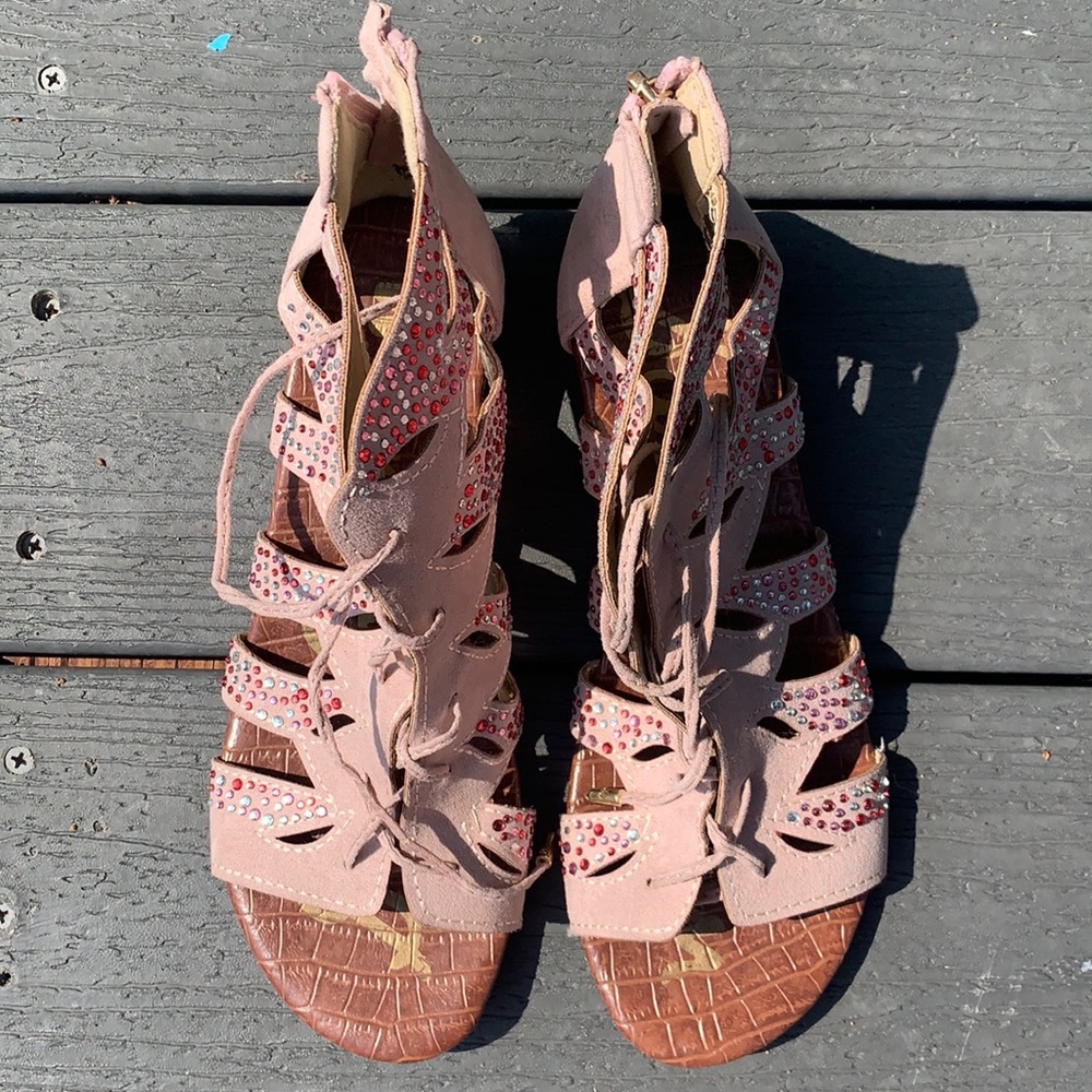 Pink Sparkly Sandals